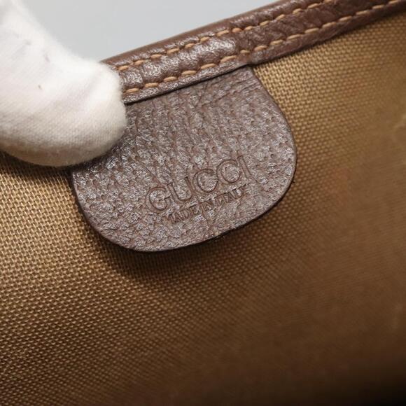 GUCCI GG Supreme Web Sherry Line Tote Bag Pvc Beige 002 123 002 123 - Picture 15 of 16